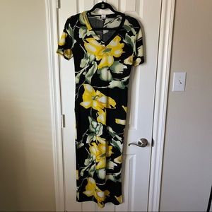 V-Neck Floral Maxi Dress